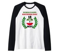 Somaliland Republic established 18 May 1991 Somaliland Flag Raglan Baseball Tee
