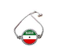 Somaliland Silver Colour Bracelet With Diamantes And Gift Box