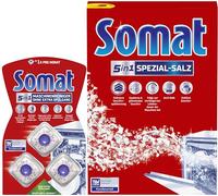 Somat Dishwasher Cleaning Set Special Salt 1.2 kg + Duo Machine Cleaner 3 Tabs