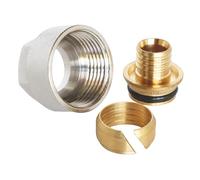 SOMATHERM 134-16S Raccord adaptateur, Pour en Ø16 3/4 Ek Adapter Connector for PER Tube Diameter 16, Gray