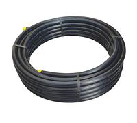 SOMATHERM FOR YOU 170-25-20 Polyethylene Tube NF Blue Strips Ø20-Crown 25 m-PN 16, Grey, Ø20