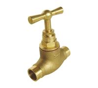 SOMATHERM FOR YOU /2079-12 Stop Valve for D12 Copper Pipe Welding-musone-raw Brass, Gray, CUIVRE DE 12