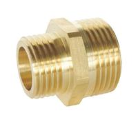 SOMATHERM FOR YOU 3540730011176 Mamille Reduced DM 1/2-3/4 (x2) Nipple Brass Screw Gross Reduced Double Male 20/27-15/21 Pipe Fittings 20mm to 15mm Reducer, None