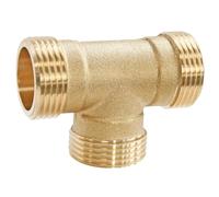 SOMATHERM FOR YOU 3540730011633 TE Male Triple 3/4 (x2) Brass T Screw 20/27-Bag of 2 Pieces, None, Dreifach männlich 20/27