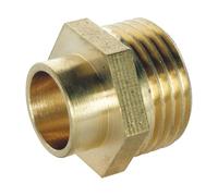 SOMATHERM FOR YOU 3540730011947 Nipple M Straight AS 12-1/2 Pocket 2 Brass terminals for Soldering, None, Ø12-Mâle 15/21
