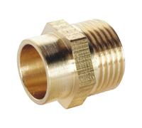 SOMATHERM FOR YOU 3540730011954 Nipple M Straight AS 12-3/8 Pocket 2 Brass terminals for Soldering, None, Ø12-Mâle 12/17