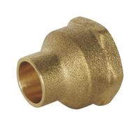 SOMATHERM FOR YOU 3540730012050 F Right Arm AS 12-1/2 Pocket 2 Brass Straight Solder Fitting Female 15/21 for Copper Pipe Diameter Bag of 2 Pieces