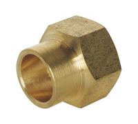 SOMATHERM FOR YOU 3540730012067 F Right Sleeve as 12-3/8 Bag 2 Brass Straight Solder Fitting Female 12/17 for Copper Pipe Diameter Bag of 2 Pieces None
