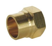 SOMATHERM FOR YOU 3540730012104 F Right Arm AS 16-1/2 Pocket 2 Brass Straight Solder Fitting Female 15/21 for Copper Pipe Diameter Bag of 2 Pieces