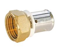 SOMATHERM FOR YOU 3540730015556 RACC Right Female Crimp 20-1/2 Pipe Diameter 20 Per Crimping Fitting Law Throwing Nut 15/21 (1/2 Inch), None