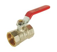 SOMATHERM FOR YOU 370-15A Double Ball Valve Female 15/21-Reversible Flat Handle-Standard Pass, Grey
