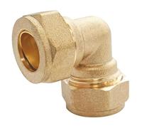 SOMATHERM FOR YOU //47-12 Elbow Equal to Ø12 Angle 90° to Compression Brass, for Copper Pipe, Gray