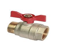 SOMATHERM FOR YOU 470-12MFPAP Vanne à sphère-Mâle/Femelle 12/17-Manette Papillon Ball Valve Male/Female 12/17 Butterfly Lever, Gray, Norme