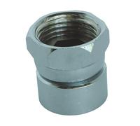 SOMATHERM FOR YOU, Chrome Fitting F15/21 with Twist nut, Easy Installation, Beautiful Brass Finish, Ideal for hot and Cold Water, Compatible with Standard Fittings