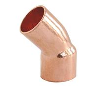 SOMATHERM FOR YOU - Copper Solder Fitting - Angle 45° Male Female Ø12 Small Radius - NF Compliant