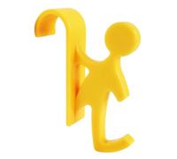 SOMATHERM FOR YOU, Decorative Towel Rail Hook Yellow Round Tube Towel Rail Hook - Practical Hanging Accessory for Radiator - Ideal for a Splash of Colour and Comfort