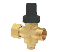 SOMATHERM FOR YOU - Piston pressure reducer - 20/27 rotating nut/male - Pressure gauge socket on the bottom - Outlet pressure adjustment with split screw - Maximum inlet pressure 16 bar, Packaging may vary