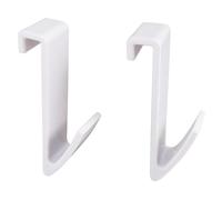 SOMATHERM FOR YOU - SPB - Set of 2 Flat Pipe Towel Dryer Hooks, White