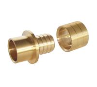 SOMATHERM FOR YOU - Straight Screw Connection for PER Pipe with Sliding piece Ø25 - for Soldering Copper Ø22, Allows the Connection of a PER Pipe Ø25 to a Copper Pipe Ø22.