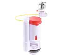 Somatherm For You ? Universal Cable Mechanism for Double Flush Toilet 3/6 litres for Saving Water ? Chrome Push Button for Exposed or Flush-Mounted ? 10 Year