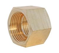 SOMATHERM S261-15, Raw Brass Sleeve Double Female 15/21-bag Pieces for Plumbing Connections-Suitable for hot/Cold Water Networks-Sealing to be Carried Out, Gray, Femelle 15/21-Sachet de 10 pièces