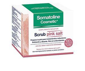 SOMATOLINE COSMETIC 1405-66739 Scrub Exfoliante Complemento Reductor Pink Salt 350 gr for Adults, Made for Everyday use, 350 gr, red, Pink