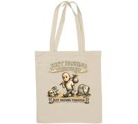 Somber Journey Through Fleeting Time Natural Cotton Tote Bag White