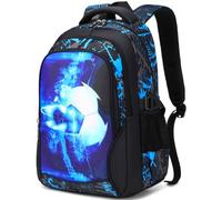 SOMBLG Boys Backpack Student Kids Bookbags Durable School Bags Big Heavy Duty Travel Waterproof (04-Blue)