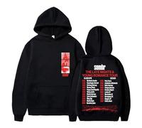 Sombr The Late Nights And Young Romance Tour Hoodies Women Men Fashion Long Sleeve Sweatshirts (Black,XS)