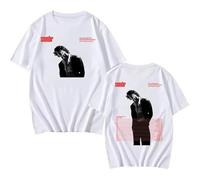Sombr The Late Nights & Young Romance Tour 2025 T-Shirt, Short Sleeve Tops Tee for Women Men,White,XL