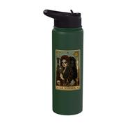 Sombra Tarot Card Occult Gothic Aesthetic Stainless Steel Insulated Water Bottle