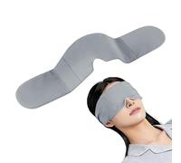Sombras de ojos para dormir - 11.02 x 6.69 pulgCubierta de ojos IceSilk antideslizante adjustable | Siesta de viaje contorneada bloquea la luz | Cool Warming Bead Lleno Ergonómico Unisex para Dormir