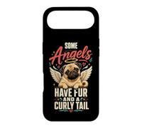 Some Angels Have Fur Curly Tail Pug Memorial Case for iPhone Air