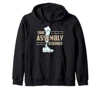 Some Assembly Required Funny Amputated Leg Gift Zip Hoodie