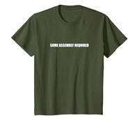 Some Assembly Required T-Shirt, Youth, Olive Green, X-Small