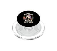 Some Best Friends Never Say A Word Hobby Horse PopSockets PopGrip for MagSafe