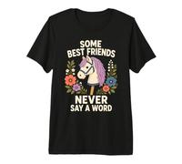 Some Best Friends Never Say A Word Hobby Horse Premium T-Shirt