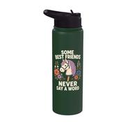 Some Best Friends Never Say A Word Hobby Horse Stainless Steel Insulated Water Bottle