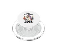 Some Best Friends Never Say A Word Hobby Horsing PopSockets PopGrip for MagSafe