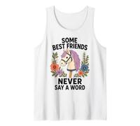 Some Best Friends Never Say A Word Hobby Horsing Tank Top