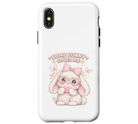 Some Bunnies Loves Me Adorable Bunny Easter Egg Hunt Case for iPhone X/XS