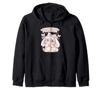 Some Bunnies Loves Me Adorable Bunny Easter Egg Hunt Zip Hoodie