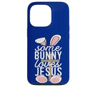 Some Bunny Loves Jesus Christian Easter Bunny with Cross Case for iPhone 13 Pro