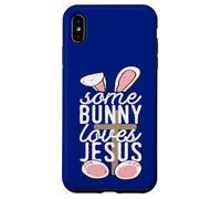 Some Bunny Loves Jesus Christian Easter Bunny with Cross Case for iPhone XS Max