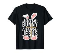 Some Bunny Loves Jesus Christian Easter Bunny with Cross T-Shirt