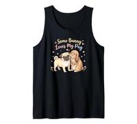 Some Bunny Loves My Pug Cute Easter Dog Design Kids Women Tank Top