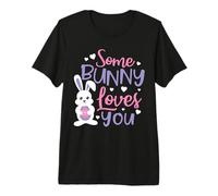 Some Bunny Loves You - Cute Easter Design for Boys Girls Premium T-Shirt