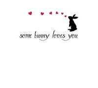 Some Bunny Loves You Men's T-Shirt - White - M - White