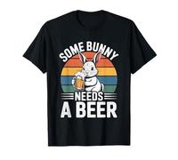 Some Bunny Needs a Beer Funny Easter Rabbit Beer Lover T-Shirt