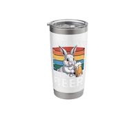 Some Bunny Needs Beer Funny Easter Rabbit Drinking Retro Dad Stainless Steel Insulated Tumbler